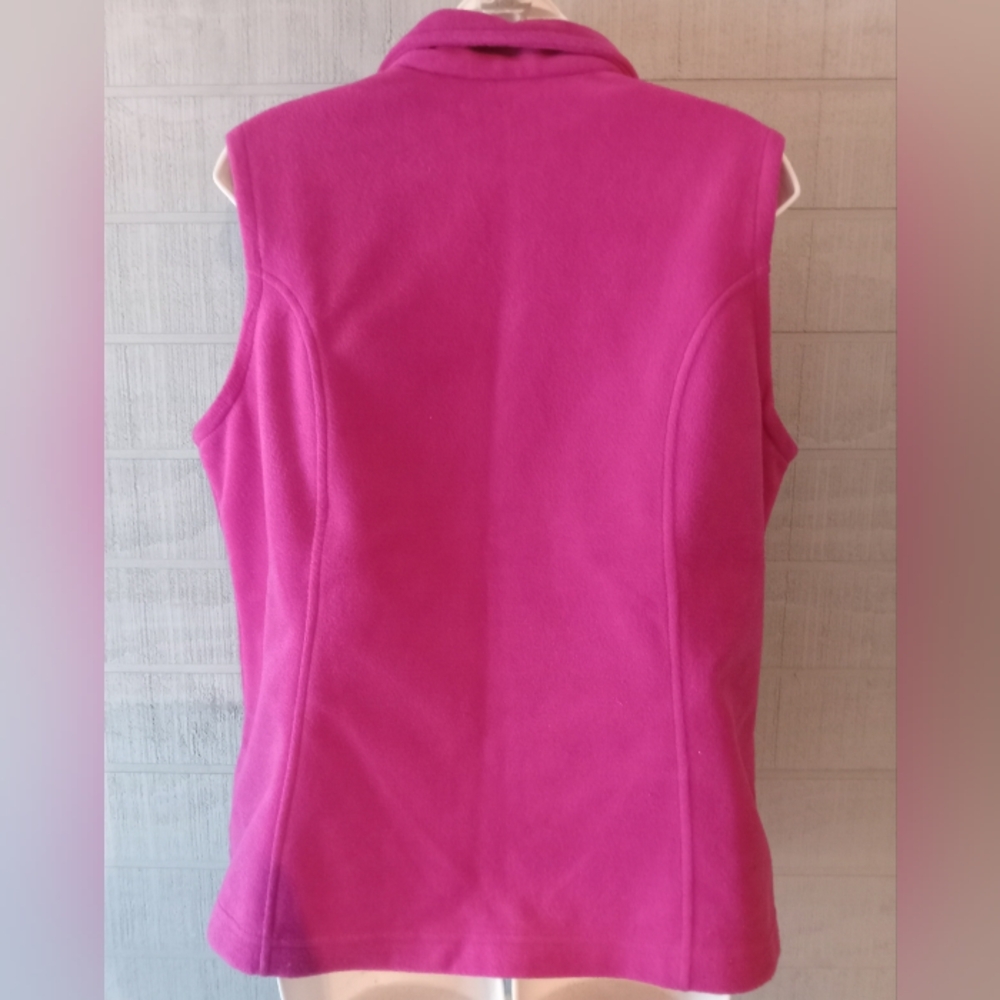 Columbia Women's Large Pink Fleece Vest              FF260 - Picture 7 of 7